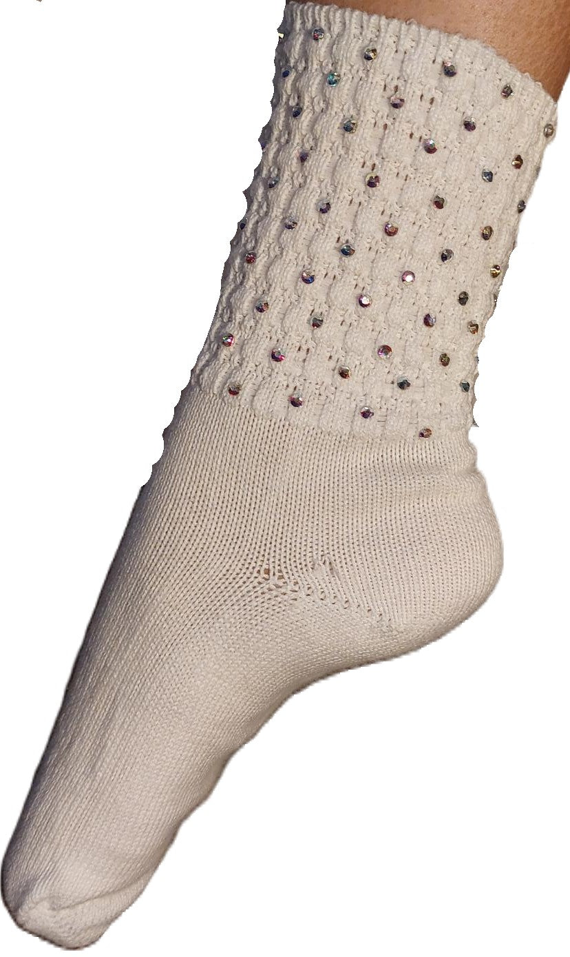 Antonio Pacelli Ultra Low Diamante Socks